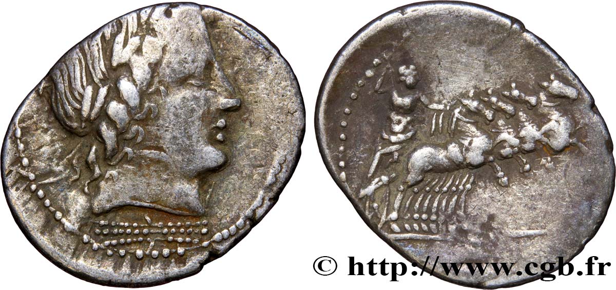 RÉPUBLIQUE ROMAINE - ANONYME Denier TB+