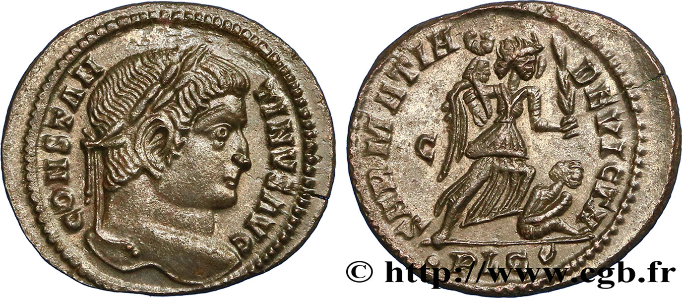 CONSTANTINO I EL MAGNO Centenionalis ou nummus FDC