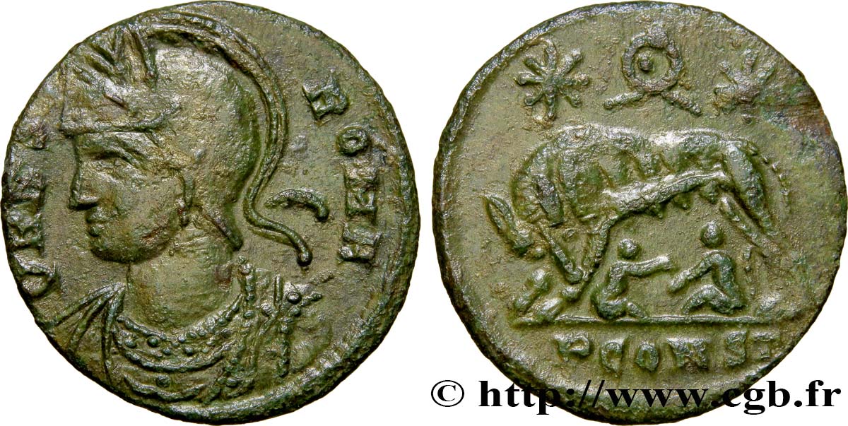 ROMA Centenionalis ou nummus AU