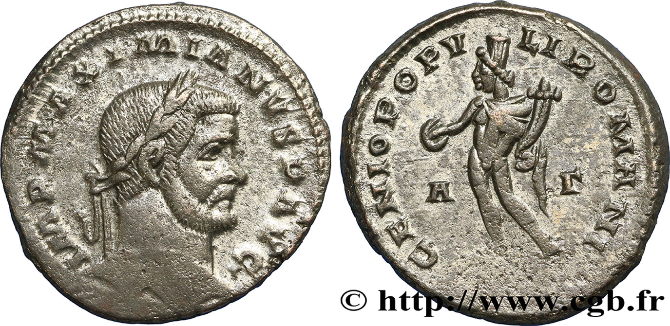 MAXIMIEN HERCULE Follis ou nummus TTB+