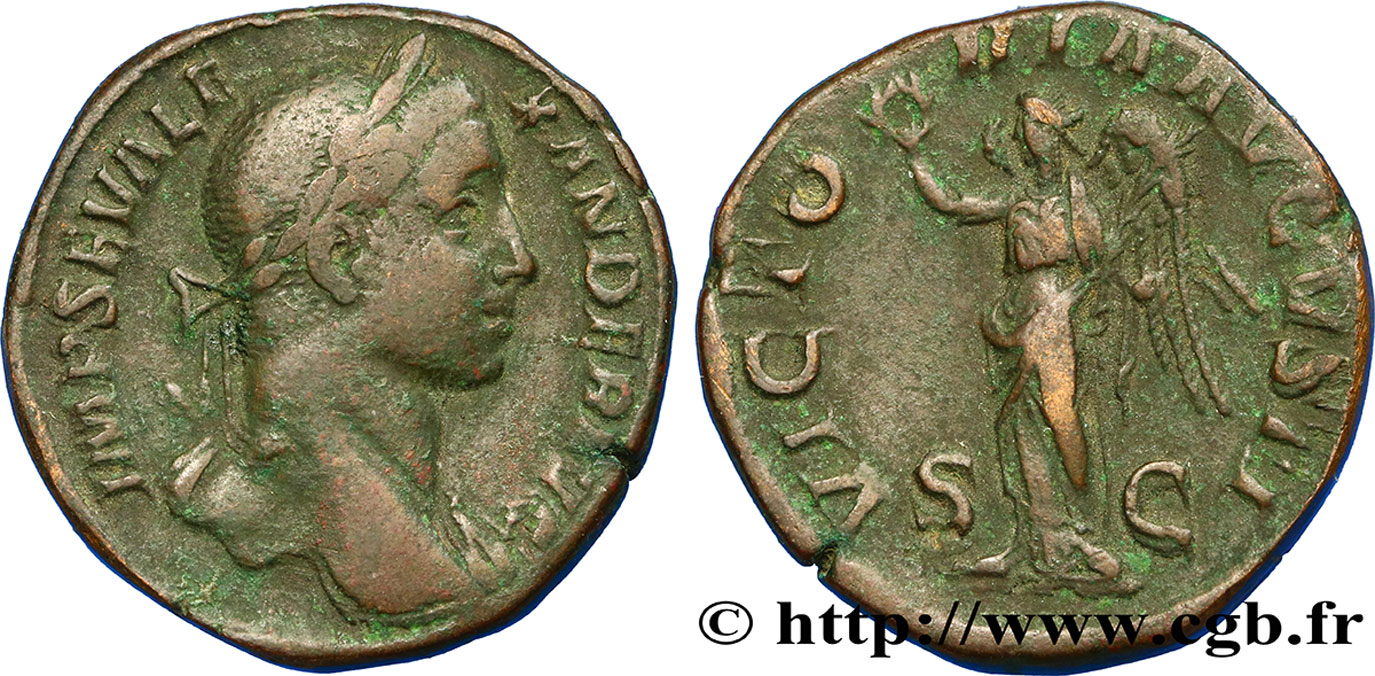 SEVERUS ALEXANDER Sesterce VF/XF