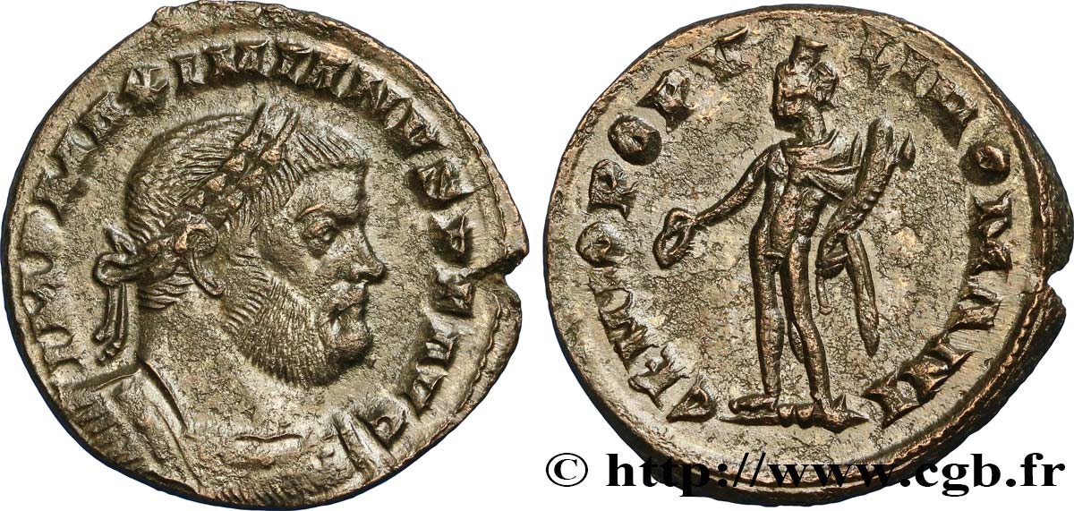 MAXIMIANUS HERCULIUS Follis ou nummus fVZ