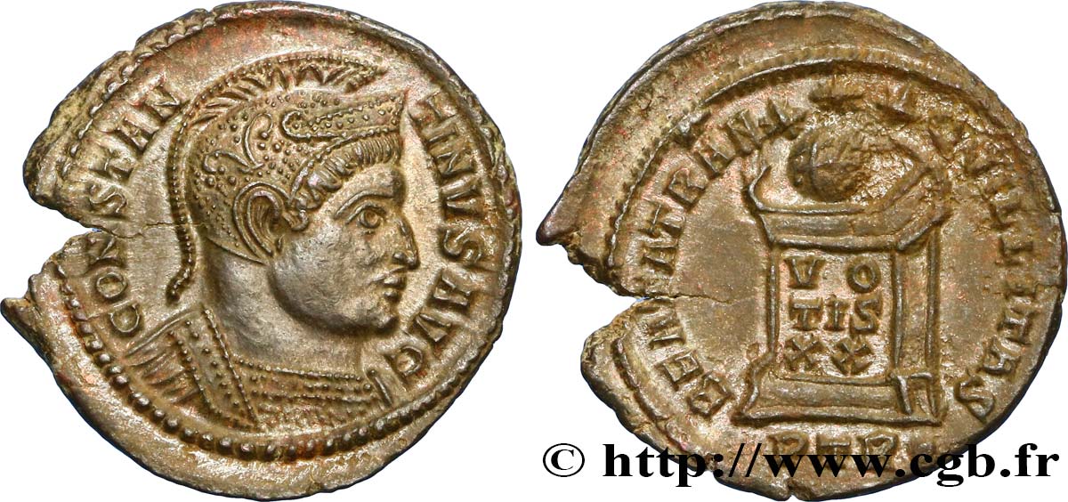 CONSTANTINUS I DER GROßE Centenionalis ou nummus VZ