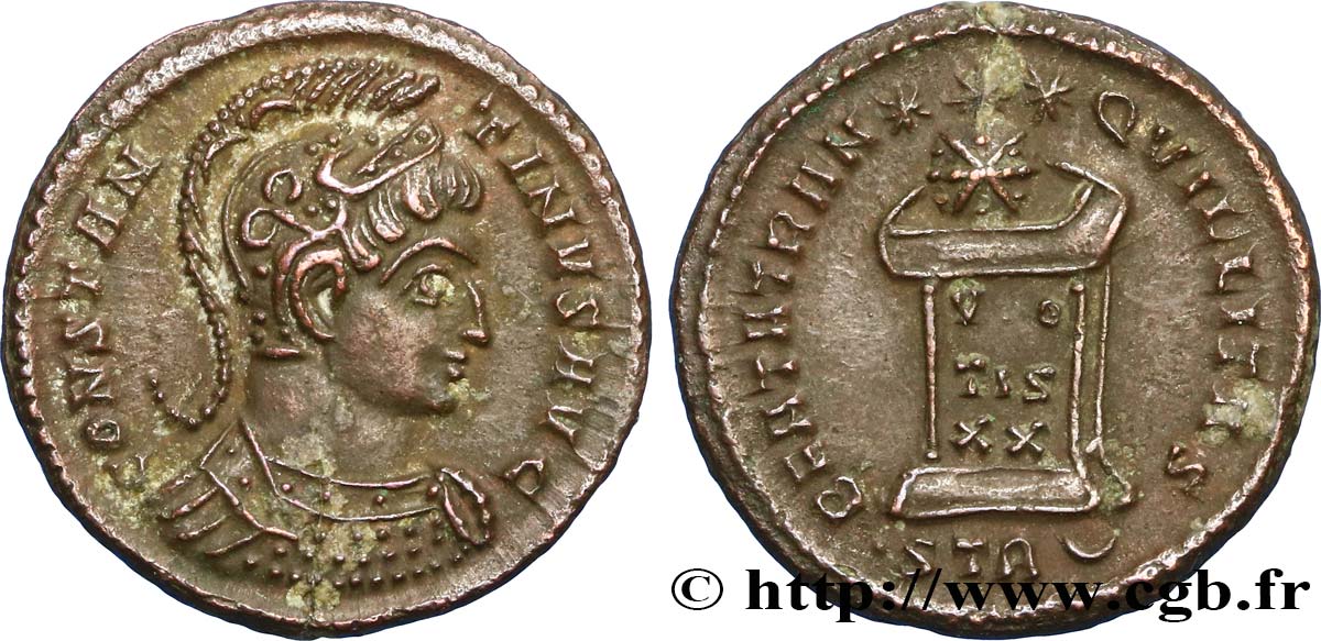 CONSTANTINUS I DER GROßE Centenionalis ou nummus VZ
