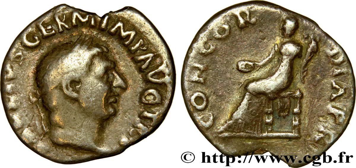 VITELLIUS Denier TB+