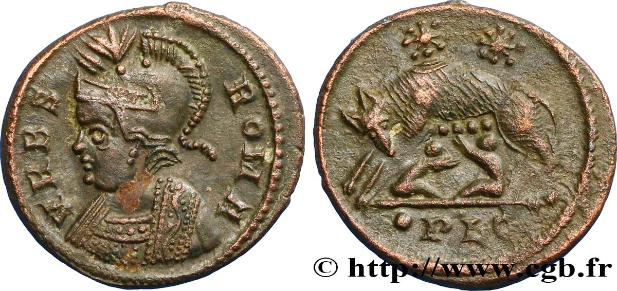 ROMA Centenionalis ou nummus AU
