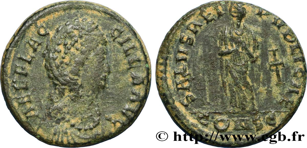 AELIA FLACILLA Maiorina pecunia, (MB, Æ 2) MBC