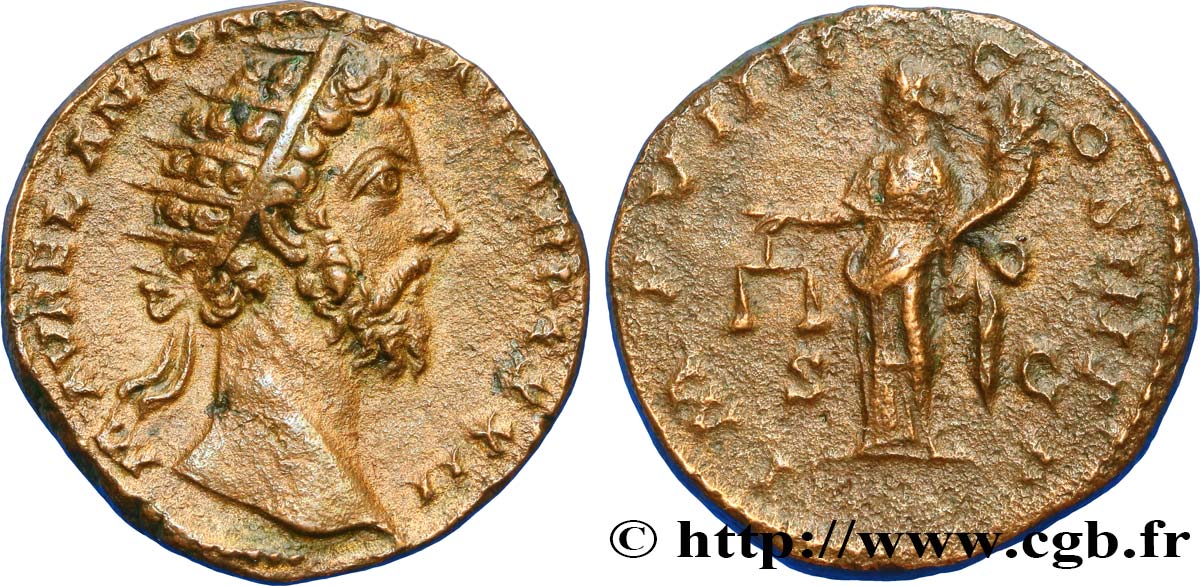 MARC AURÈLE Dupondius TB+