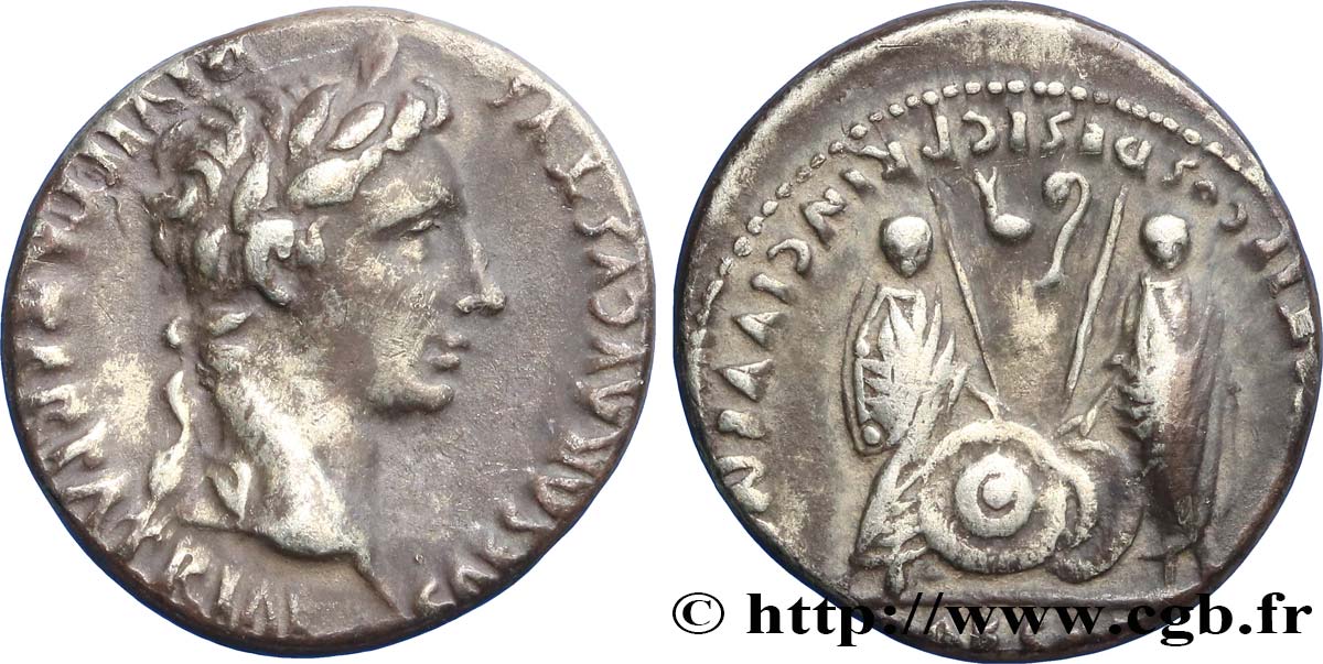 AUGUSTE, CAIUS et LUCIUS Denier TTB