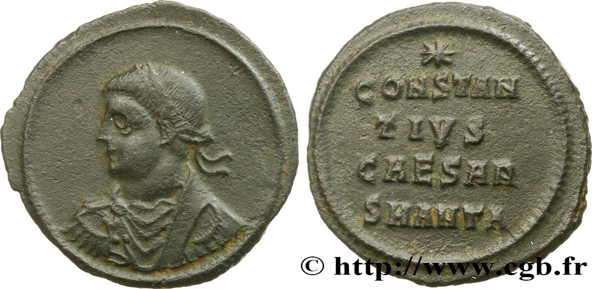 CONSTANTIUS II Demi-centenionalis ou demi-nummus XF