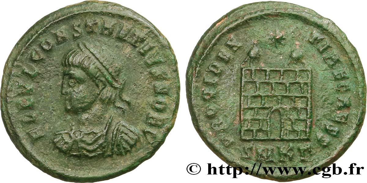 CONSTANCE II Centenionalis ou nummus TTB