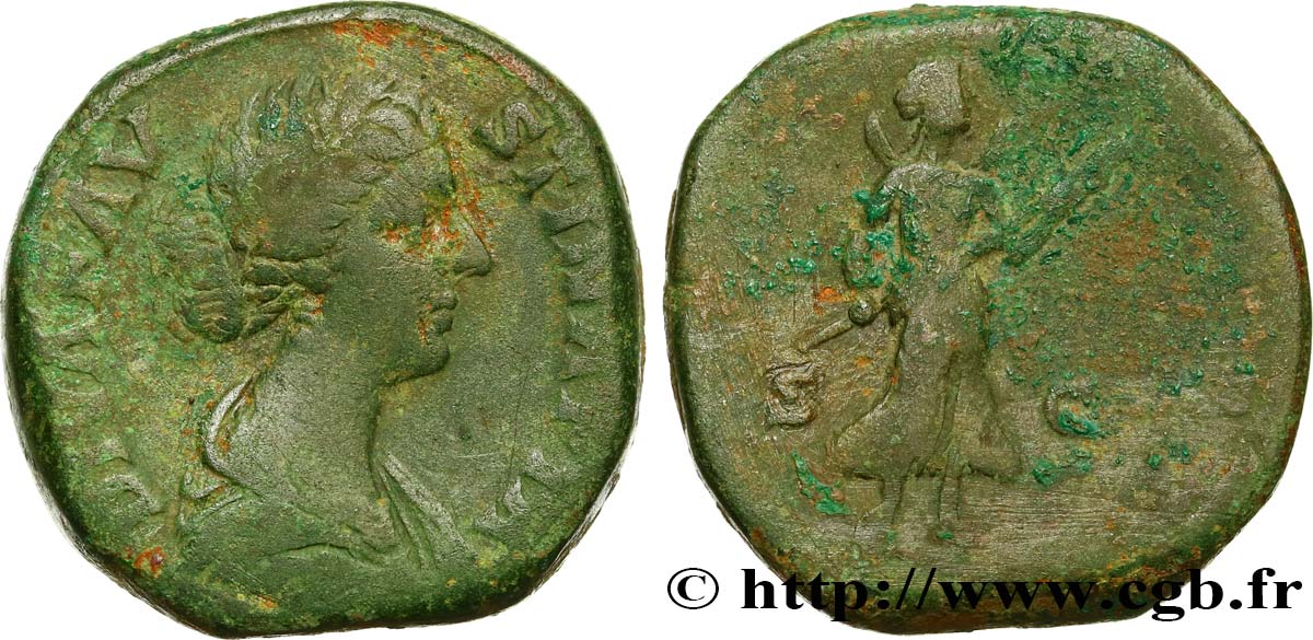 FAUSTINA HIJA Sesterce BC+