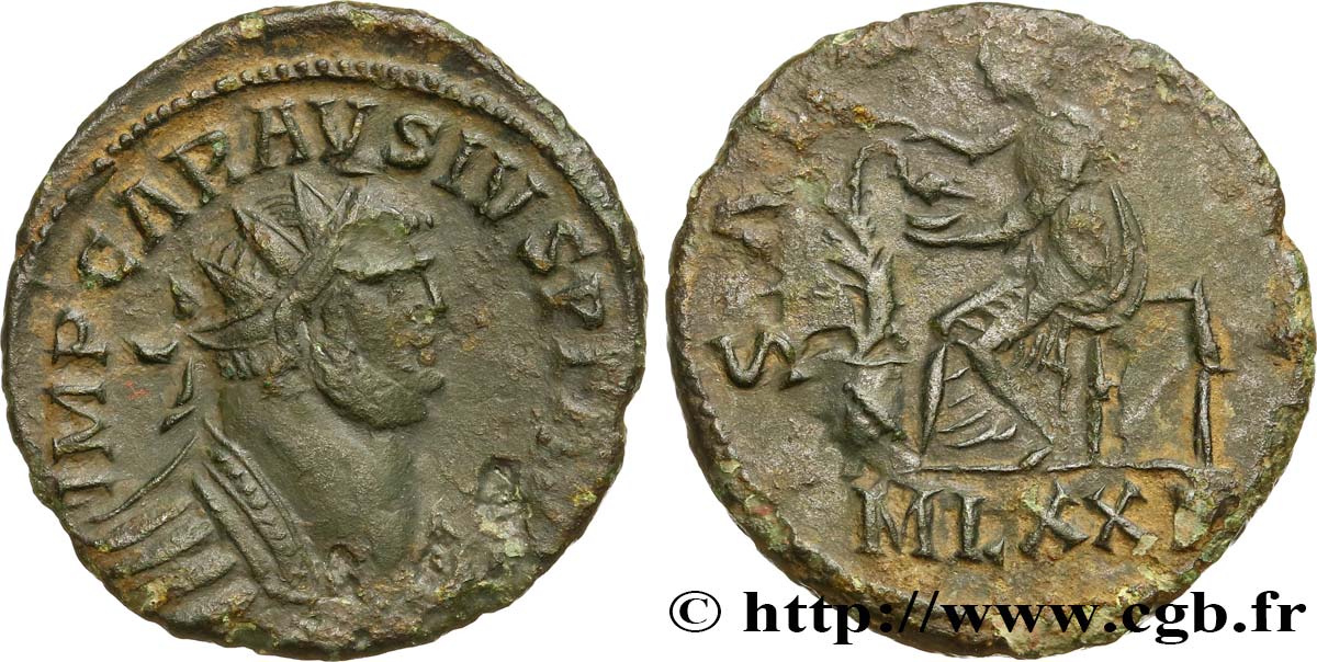 CARAUSIUS for DIOCLETIAN and MAXIMIAN HERCULIUS Aurelianus XF