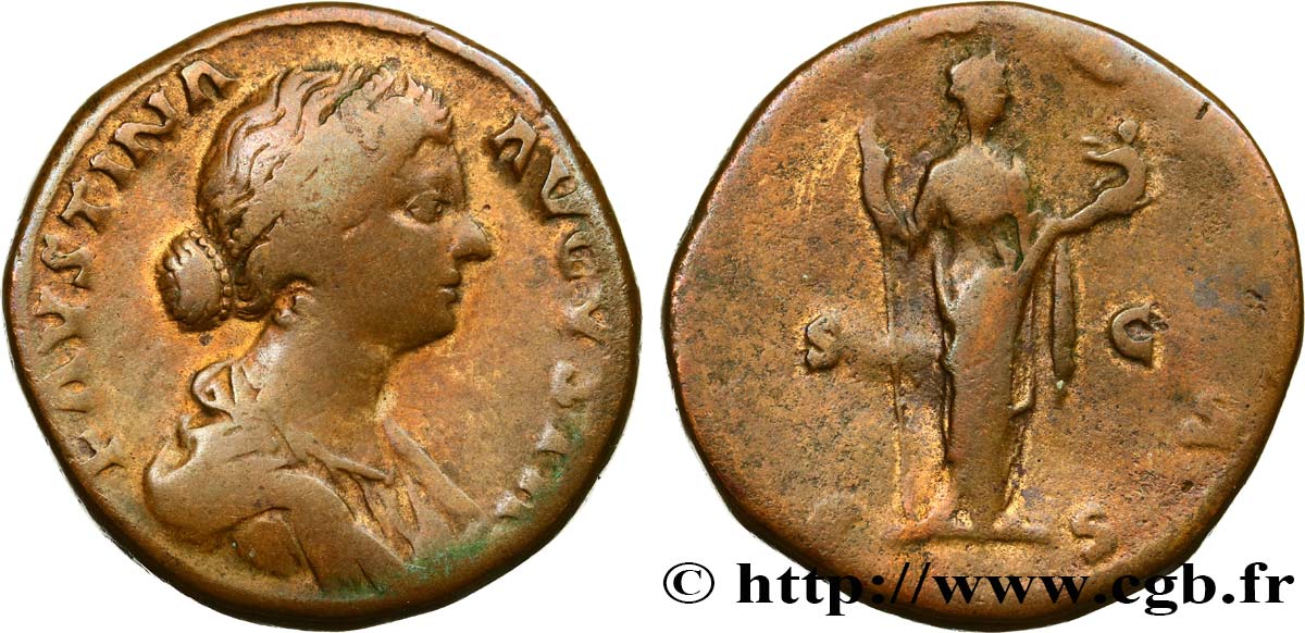 FAUSTINA MINOR Sesterce fSS