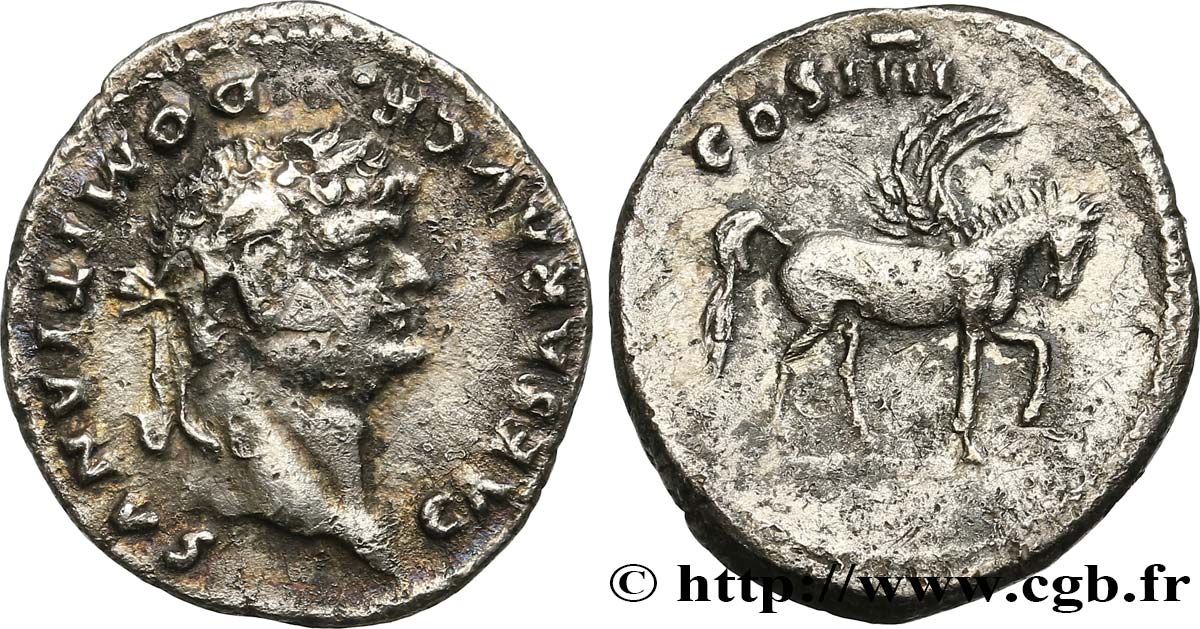 DOMITIANUS Denier VF/XF