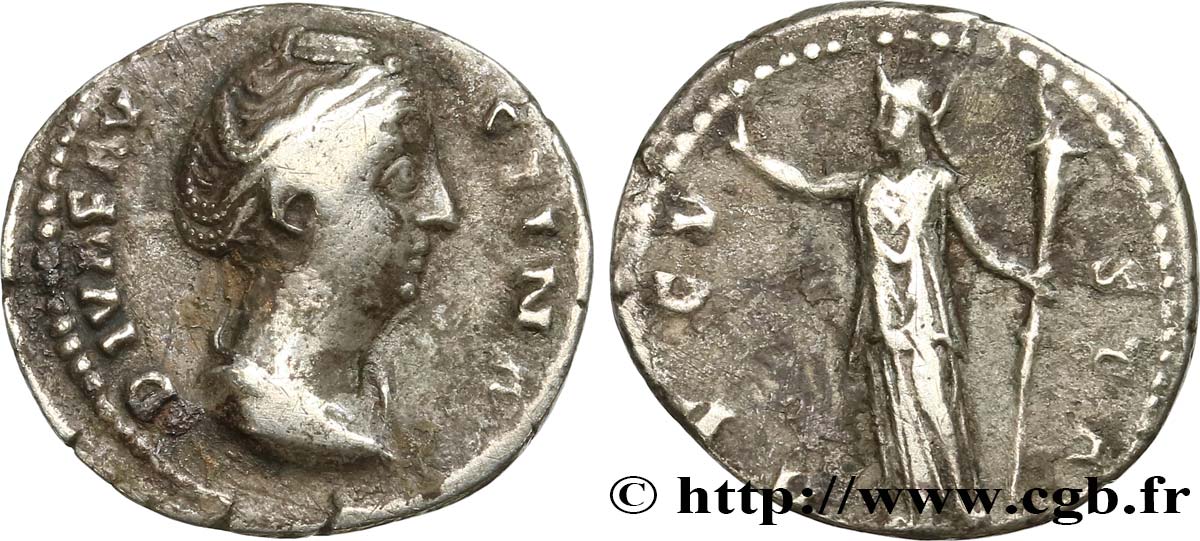 FAUSTINA MOTHER Denier VF