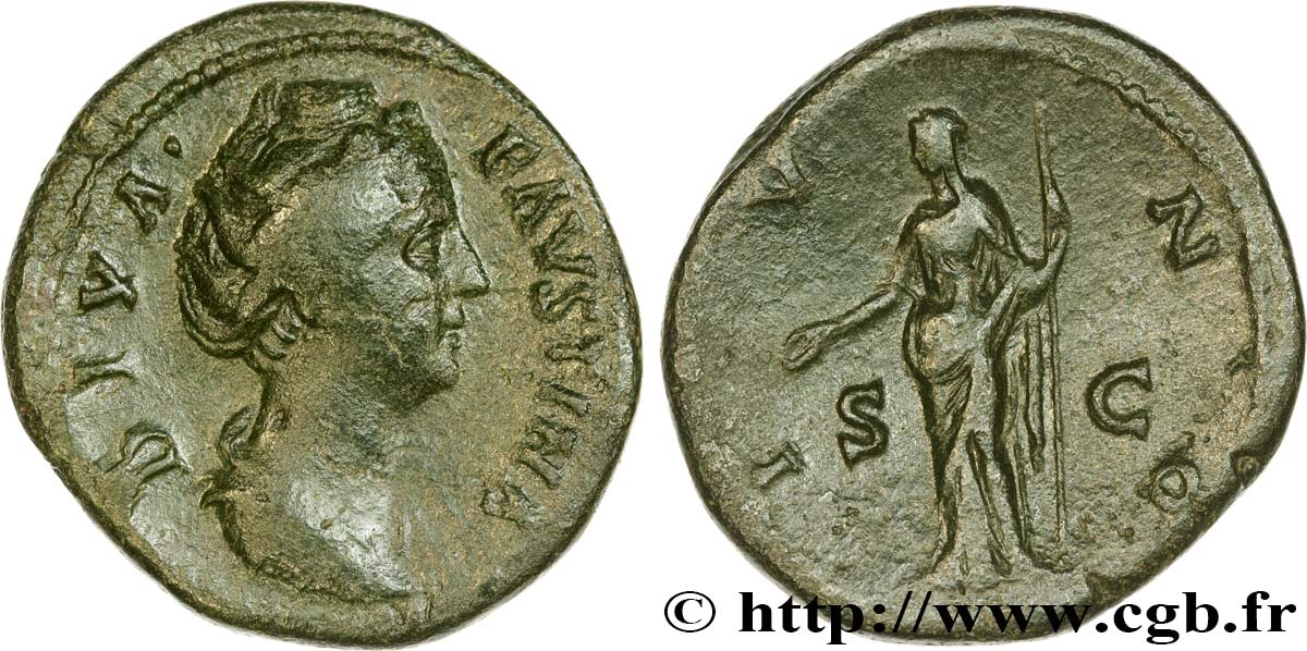 FAUSTINA MOTHER Dupondius XF