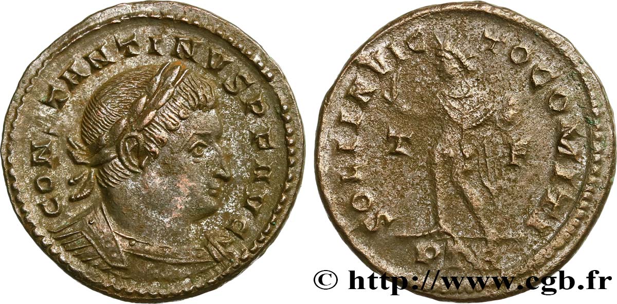 CONSTANTINE I THE GREAT Follis ou nummus AU/XF