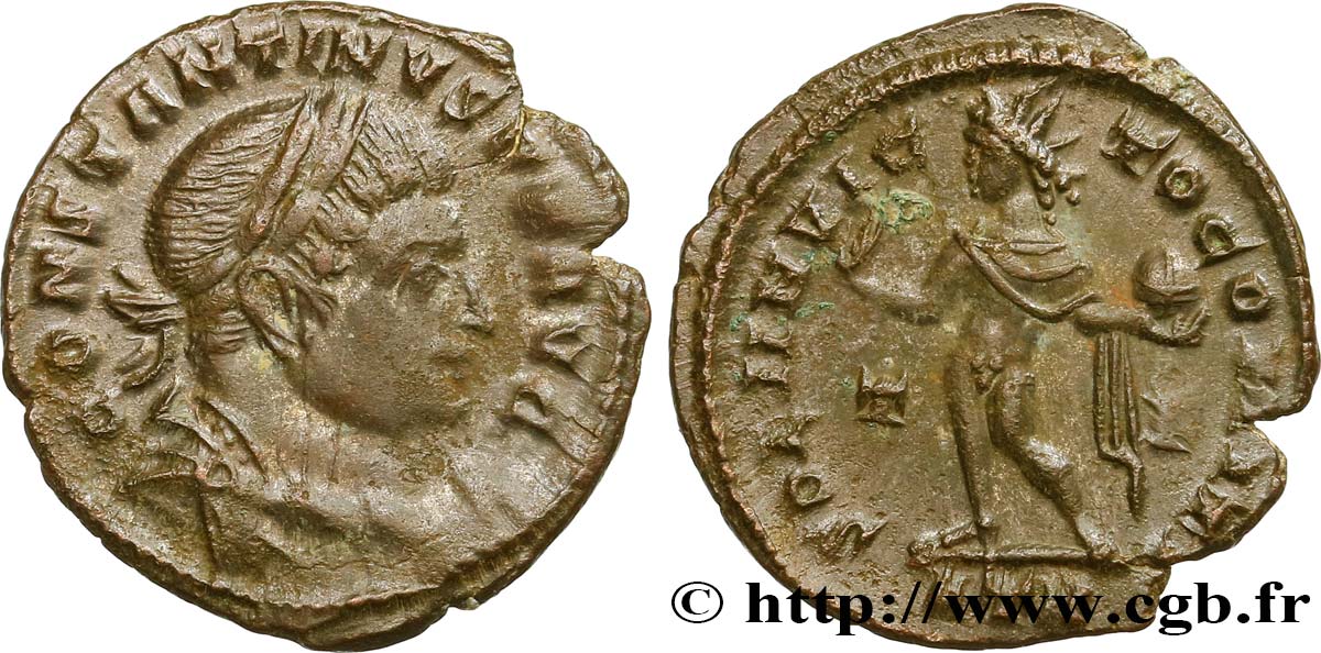 CONSTANTINE I THE GREAT Follis ou nummus AU