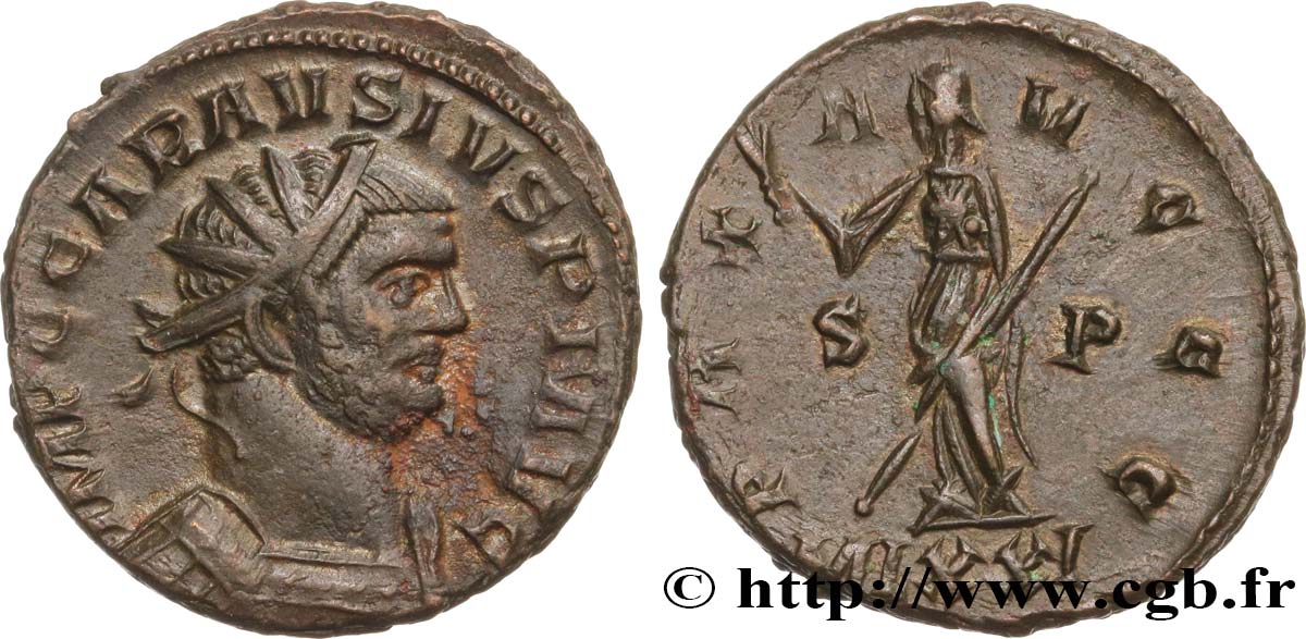 CARAUSIUS pour DIOCLÉTIEN et MAXIMIEN Aurelianus TTB+