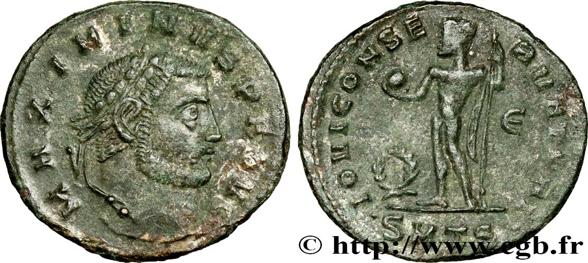 MAXIMIN II DAIA Follis ou nummus TTB