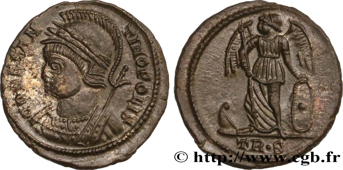 CONSTANTINOPOLI Centenionalis ou nummus BB/SPL