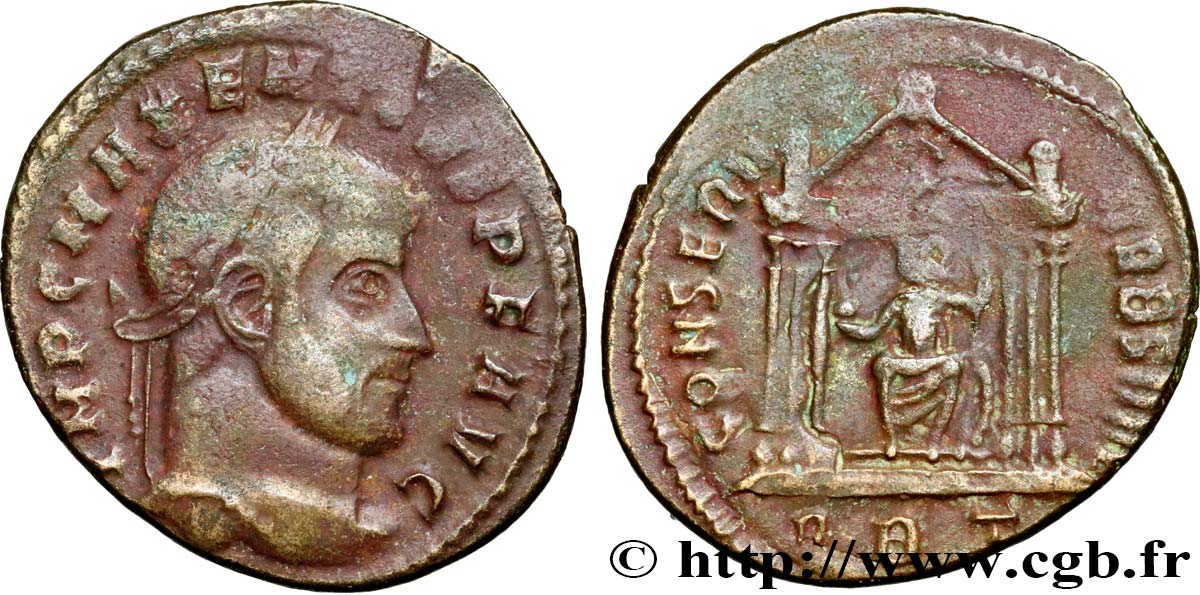 MAXENTIUS Follis ou nummus fSS/SS