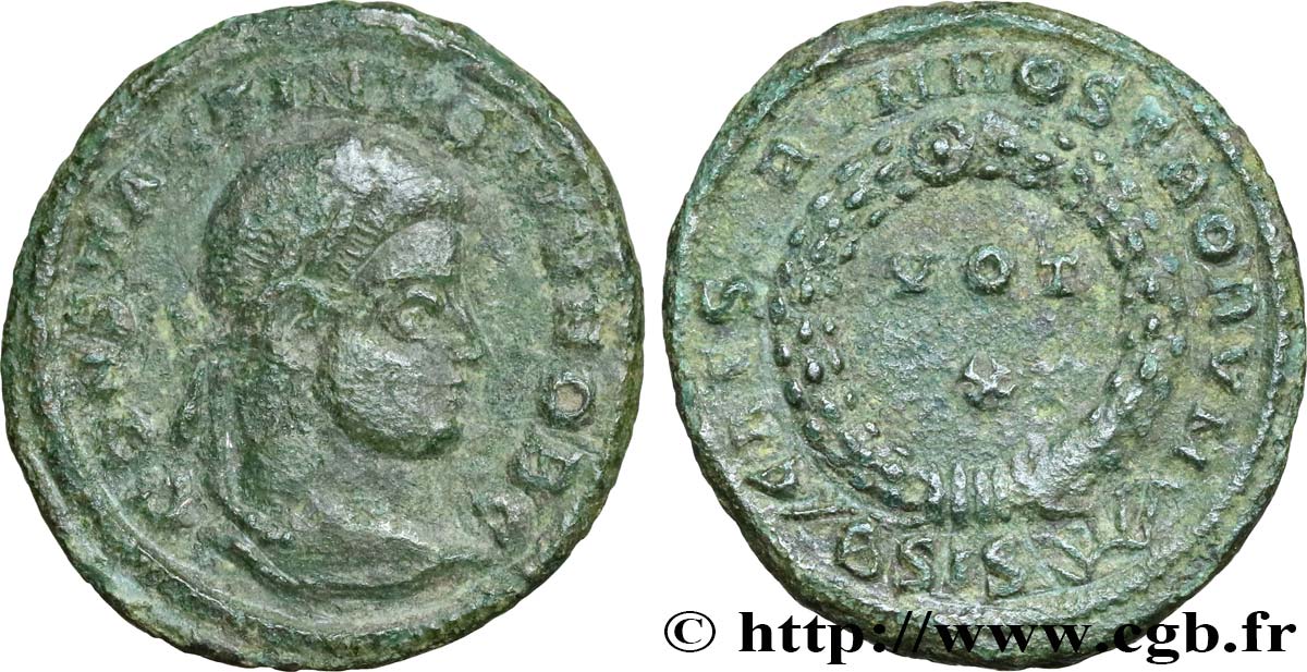 CONSTANTIN II Centenionalis ou nummus TTB