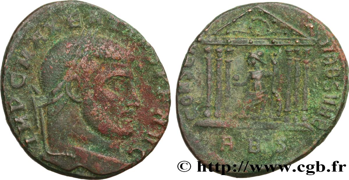 MAXENTIUS Follis ou nummus SS