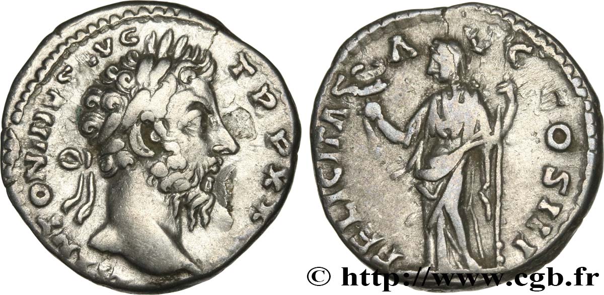 MARCUS AURELIUS Denier SS