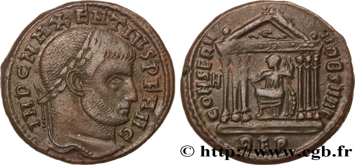 MAXENTIUS Follis ou nummus AU/AU