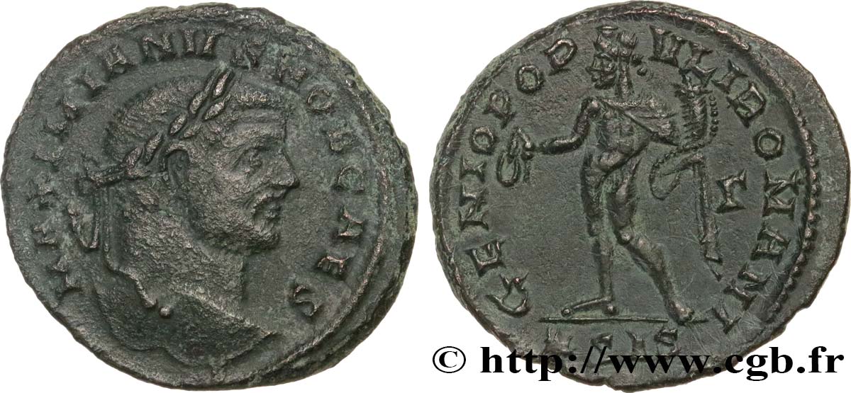 GALERIUS Follis ou nummus AU