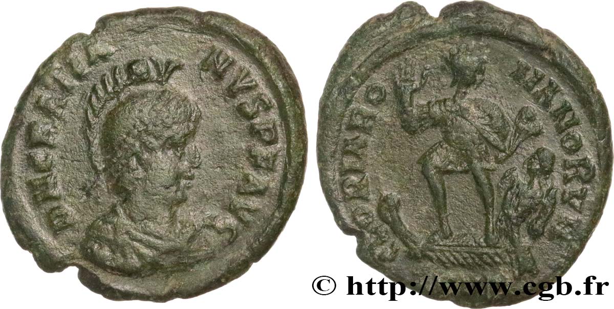 GRATIEN Maiorina pecunia, (MB, Æ 2) TTB