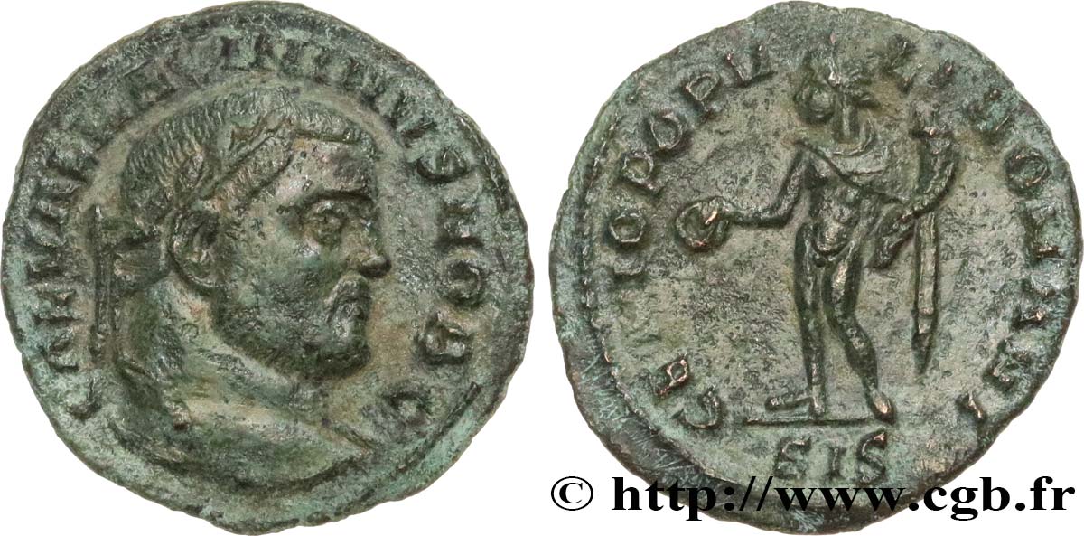 MASSIMINO II DAZA Quart de follis ou quart de nummus q.SPL