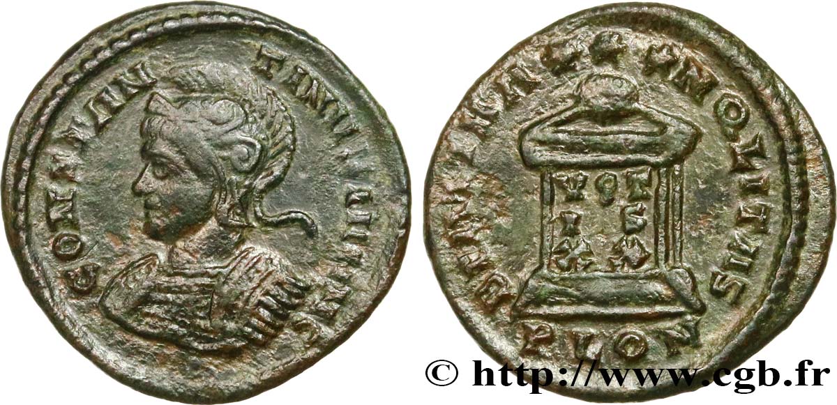 CONSTANTINE II Centenionalis ou nummus AU