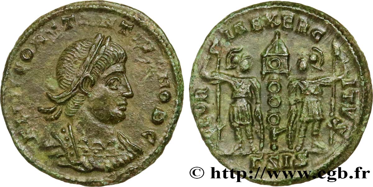 CONSTANTIUS II Centenionalis ou nummus AU