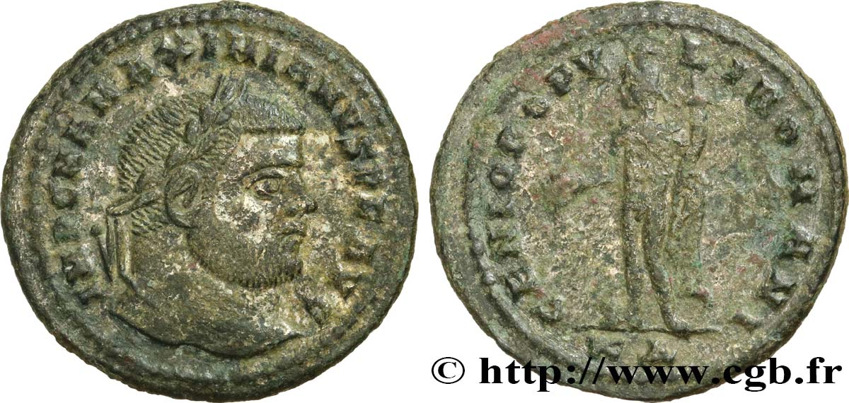 MAXIMIANUS HERCULIUS Follis ou nummus XF