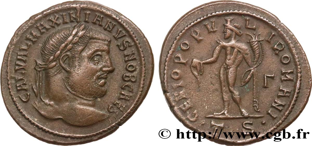 GALERIO Follis ou nummus MBC