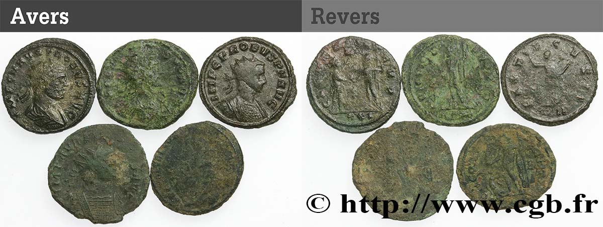 LOTES Lots de 5 monnaies lote