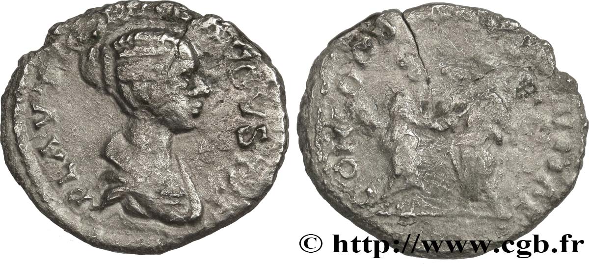 PLAUTILLA e CARACALLA Denier MB