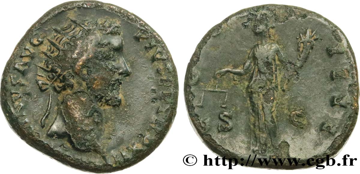 ANTONINO PIO Dupondius BC+