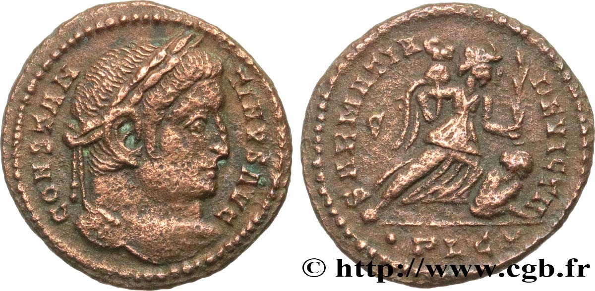 CONSTANTINUS I DER GROßE Centenionalis ou nummus S
