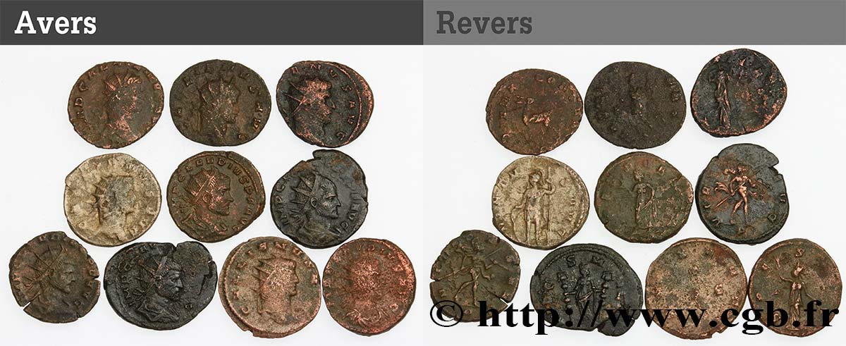 LOTS Lots de 10 monnaies lot