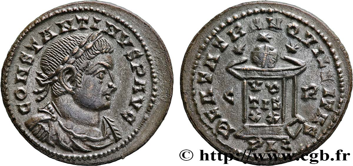 CONSTANTINO I EL MAGNO Centenionalis ou nummus FDC