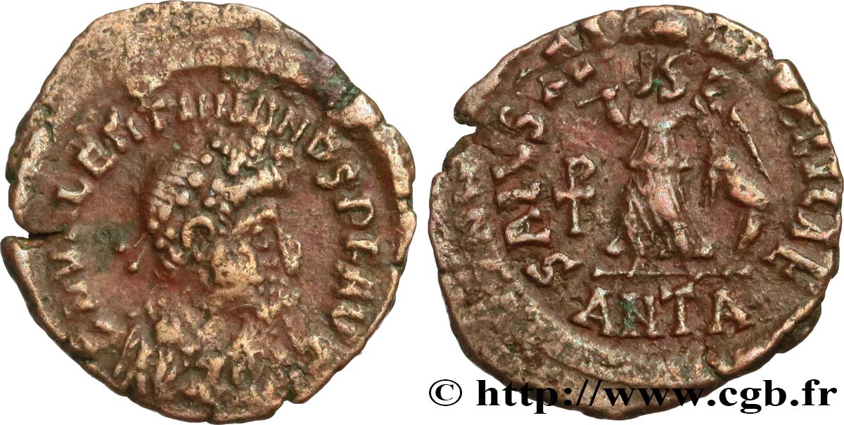 VALENTINIAN II Nummus, (PBQ, Æ 4) XF