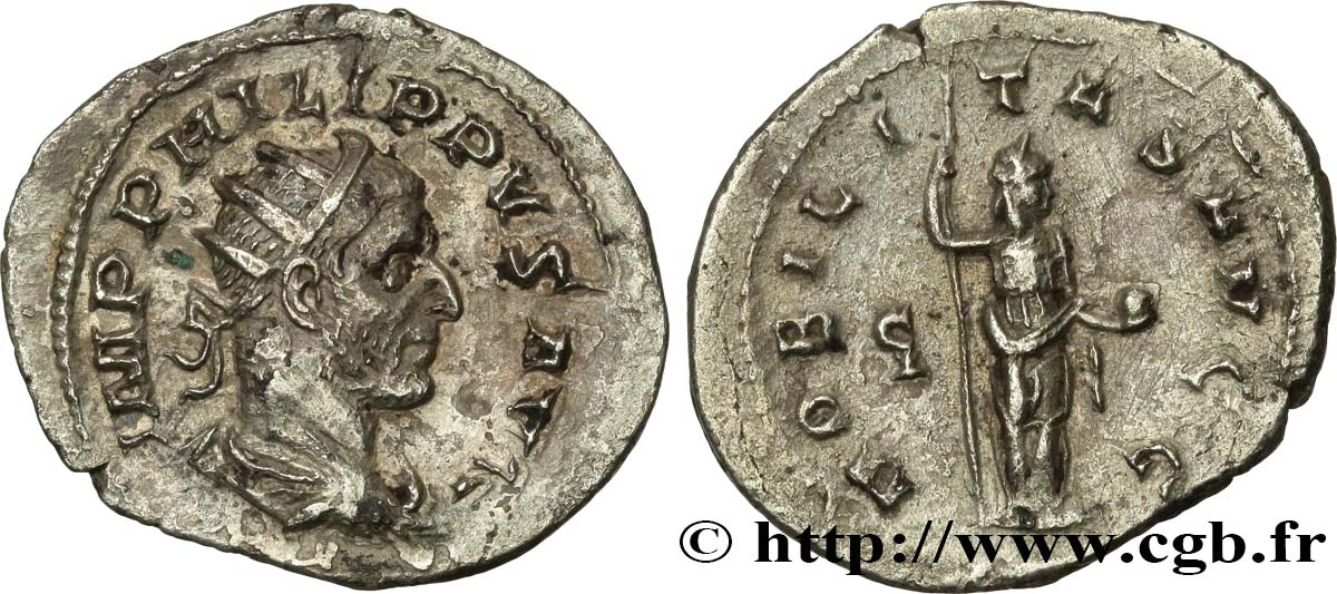 PHILIPPUS I. ARABS Antoninien VZ