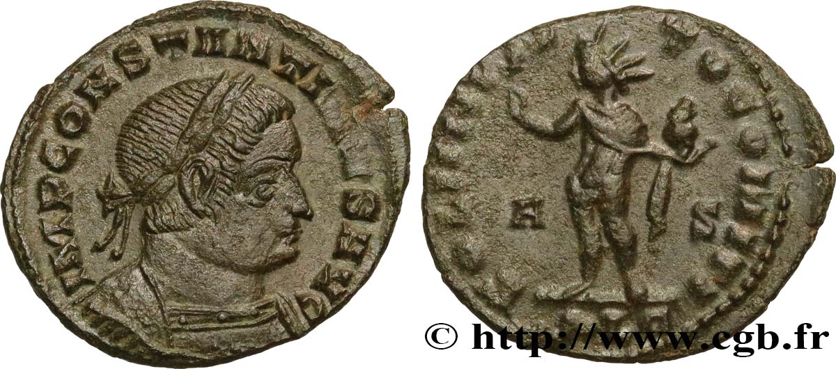 CONSTANTINE I THE GREAT Follis ou nummus AU/XF