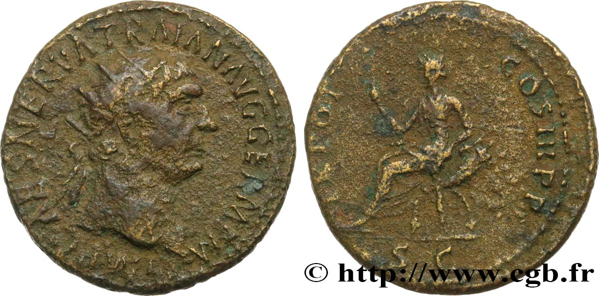 TRAJAN Dupondius TB+