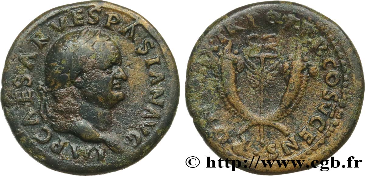 VESPASIAN Dupondius XF