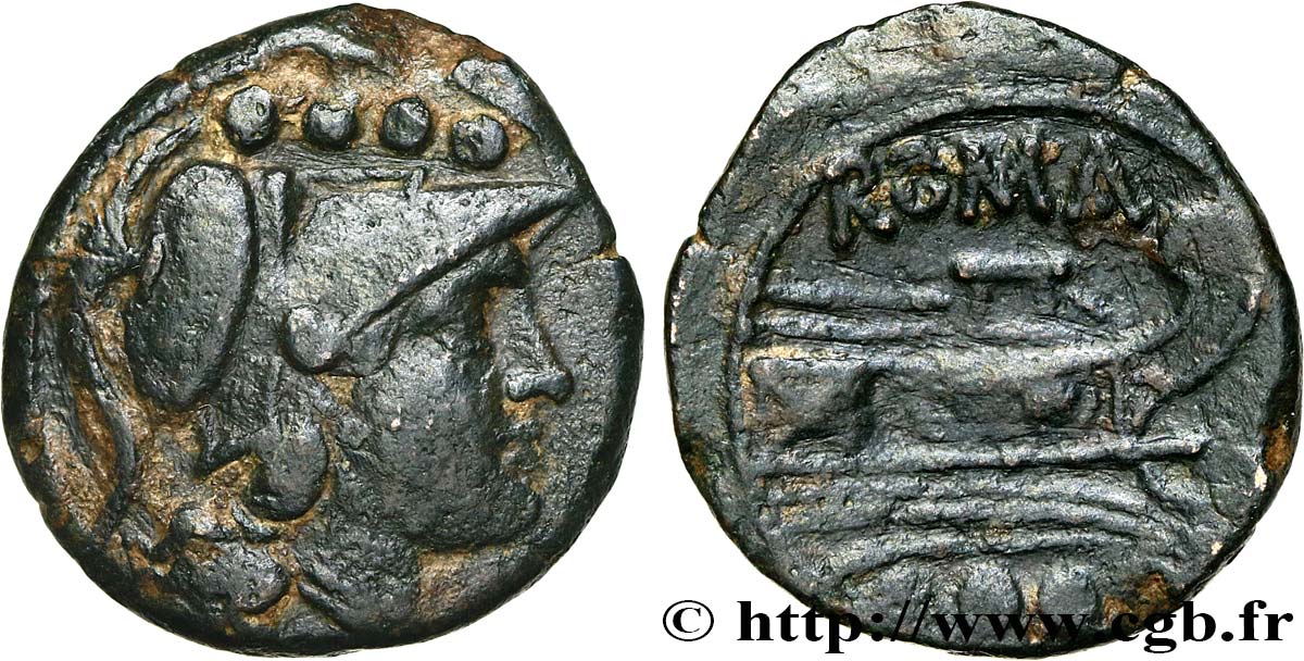 ROMAN REPUBLIC - ANONYMOUS Triens frappé XF